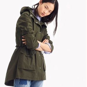 JCREW GREEN RAIN JACKET! XS🤩